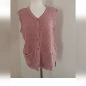 Vintage Moffi sleeveless Jacket/sweater size L